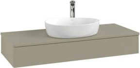 V&B Waschtischunterschrank Antao ohne Frontstruktur in Blau lackiert, B/T/H: 120 x 50 x 19 cm - Bild 1