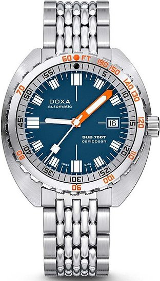Doxa Armbanduhr, Automatik, Edelstahl, Blau, 45 mm, Herren - Bild 1