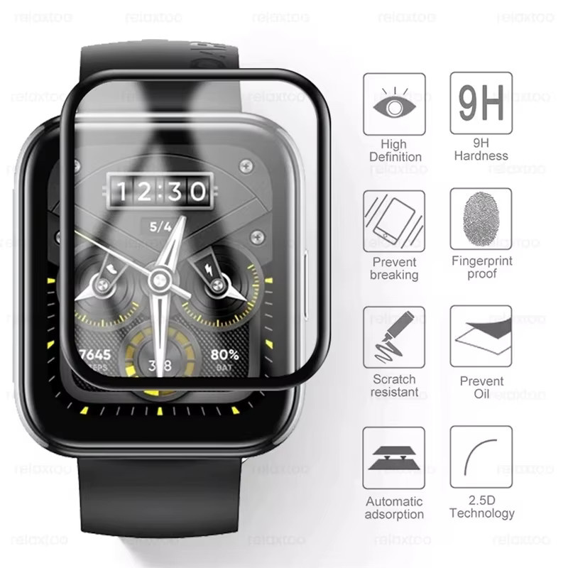 Realme Displayschutzfolie, Silikon, Schwarz, Unisex - Bild 5