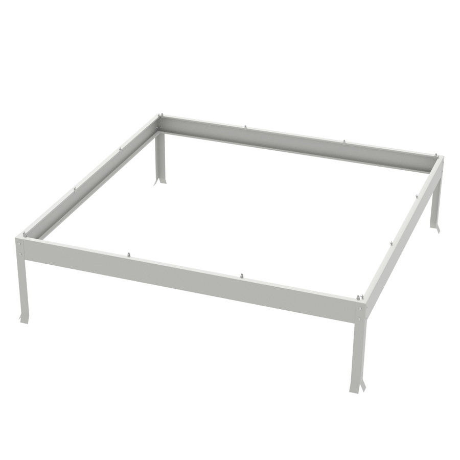 Vitavia Stahlfundament 3800 für Gewächshäuser Venus Comet Planet, Alu Blank, B/T/H: 192 x 192 x 12,5 cm - Bild 2