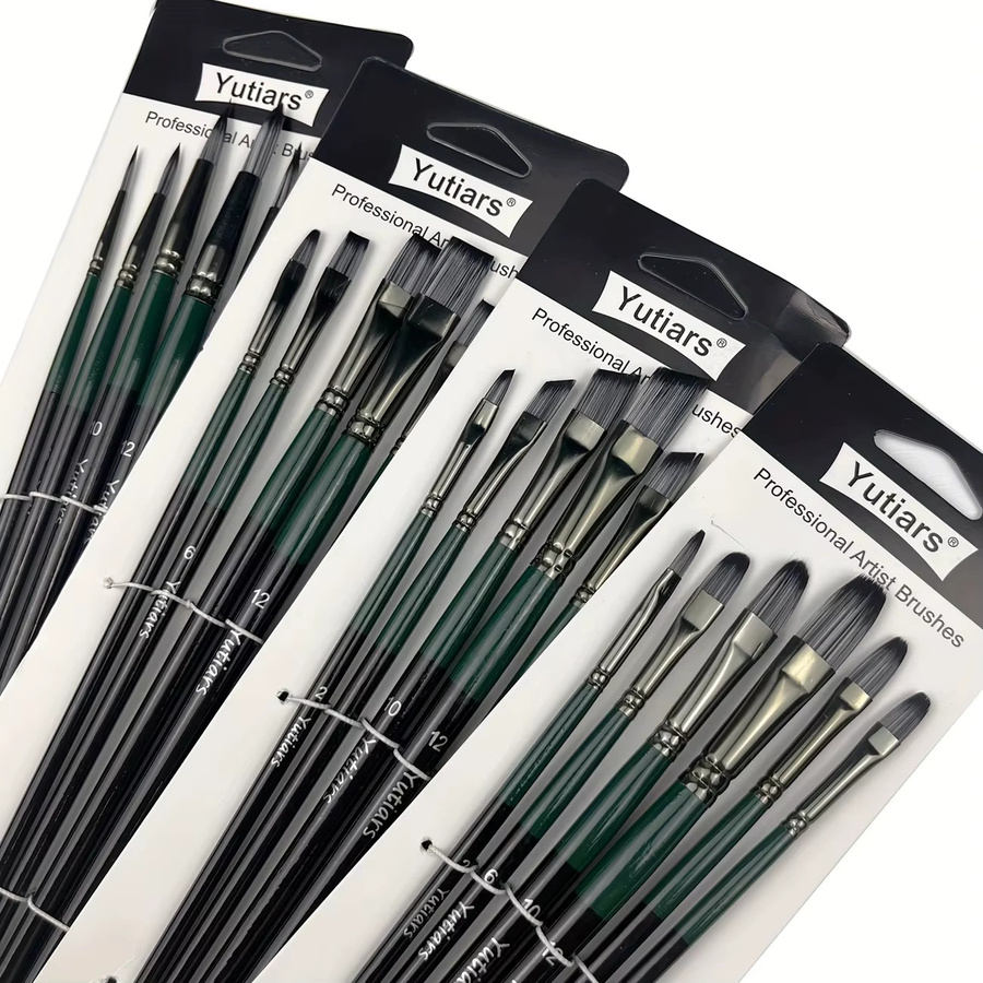 Yutiars Künstler Pinsel Set für Acryl, Öl, Aquarell und Körpermalerei in 6 oder 24 Stück - Bild 2