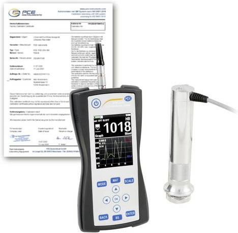 PCE Instruments PCE-3500-10-ICA Härteprüfgerät Leeb und UCI in Schwarz (230 - 940 HV, 20 - 70 HRC, 90 - 650 HB, 370 - 1740 MPa) - Bild 1
