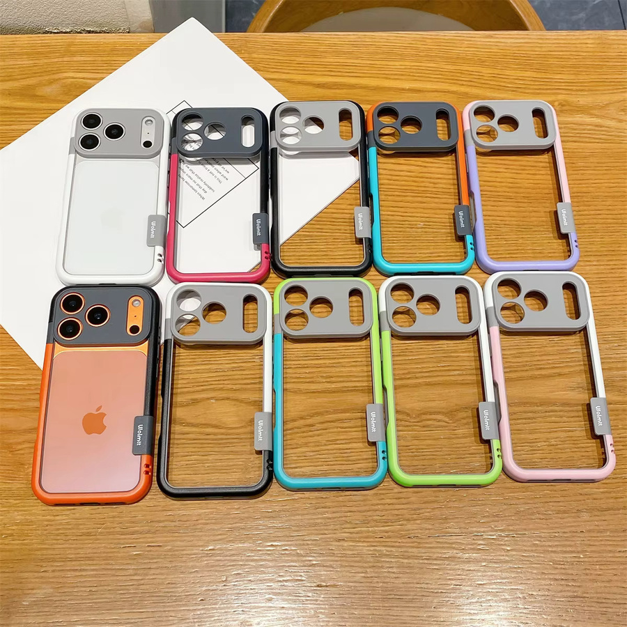 BeisFun Handyhülle mit koreanischem Kontrastfarben-Design für iPhone 17 Air, 16 E, 15, 14, 13 Pro Max Plus Mini, Schwarz, mit Linsenschutz und Stoßschutz - Bild 3