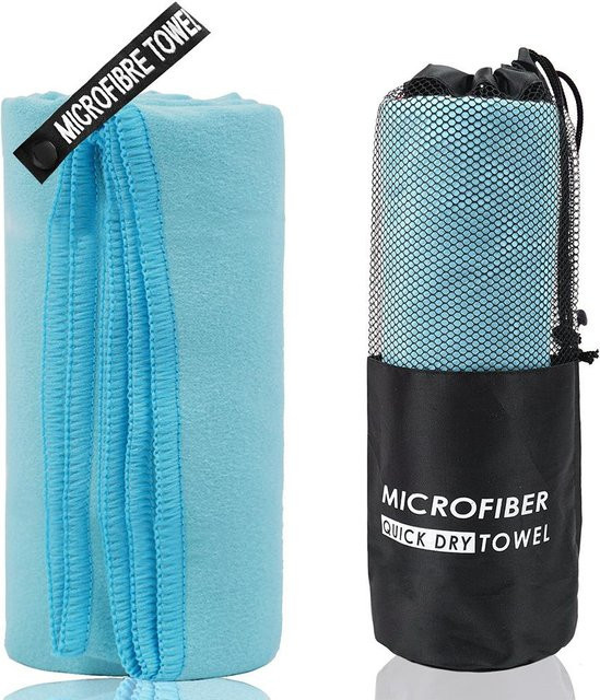 Schnelltrocknendes Mikrofaser-Sporthandtuch von Sporthome für Fitness, Schwimmen und Camping, B/H: 40 x 80 cm, Farben: Blau, Grau, Grün, Orange - Bild 1