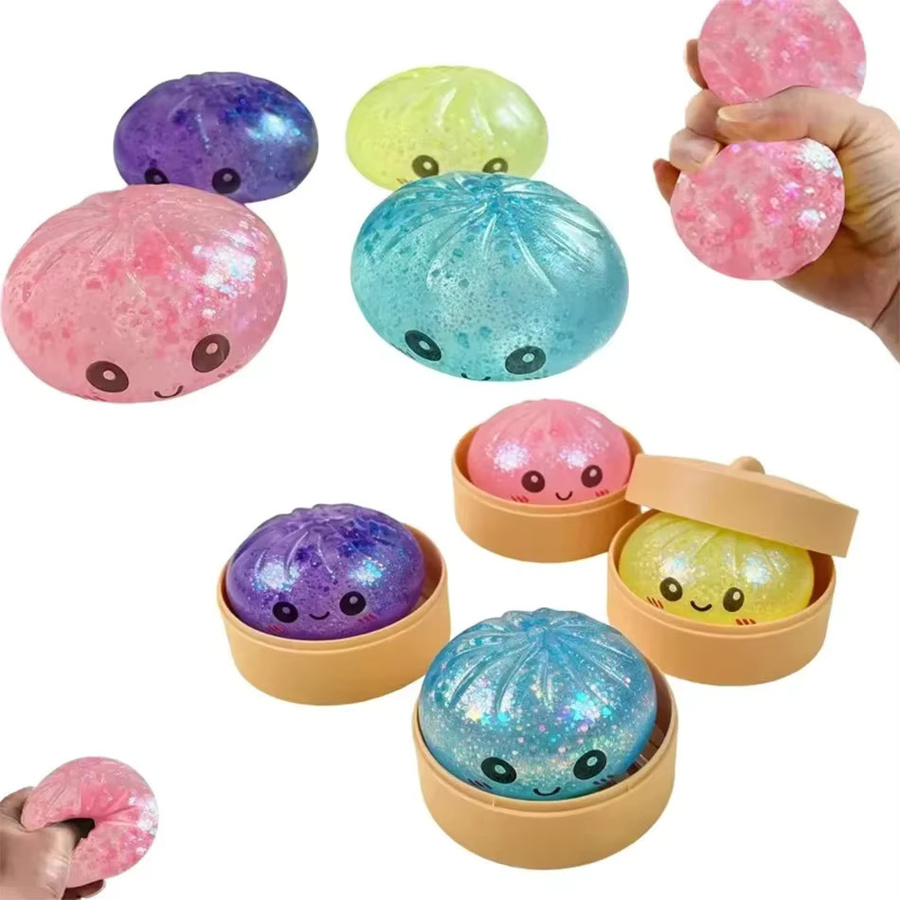 BEAST KINGDOM Glitzer-Dumpling-Squishy mit Box, Fidget-Spielzeug - Bild 4