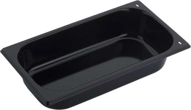 Schneider Backblech GN 1/2 und GN 1/3, rechteckig, schwarz, B/T/H: 17,6 x 32,5 x 6,5 cm - Bild 1