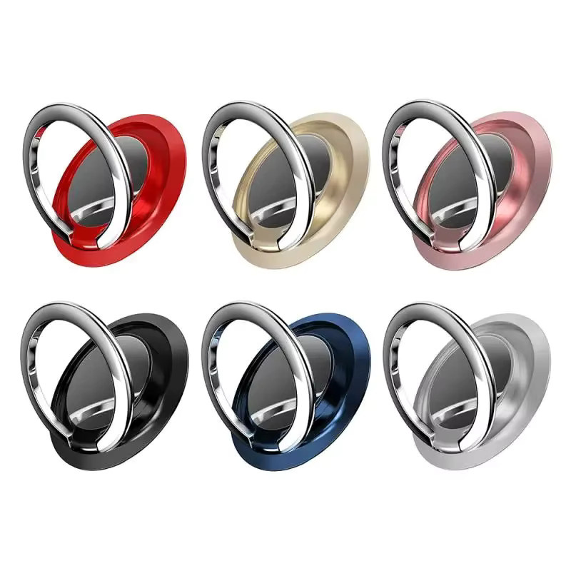 Fomscvka Magnetischer Fingerring-Halter für Mobiltelefone, 360 Grad drehbarer Handy-Rückseiten-Aufkleber in Gold - Bild 6