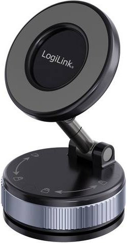 LogiLink AA0198 Magnetischer Handy Ständer aus Aluminium in Schwarz - Bild 1