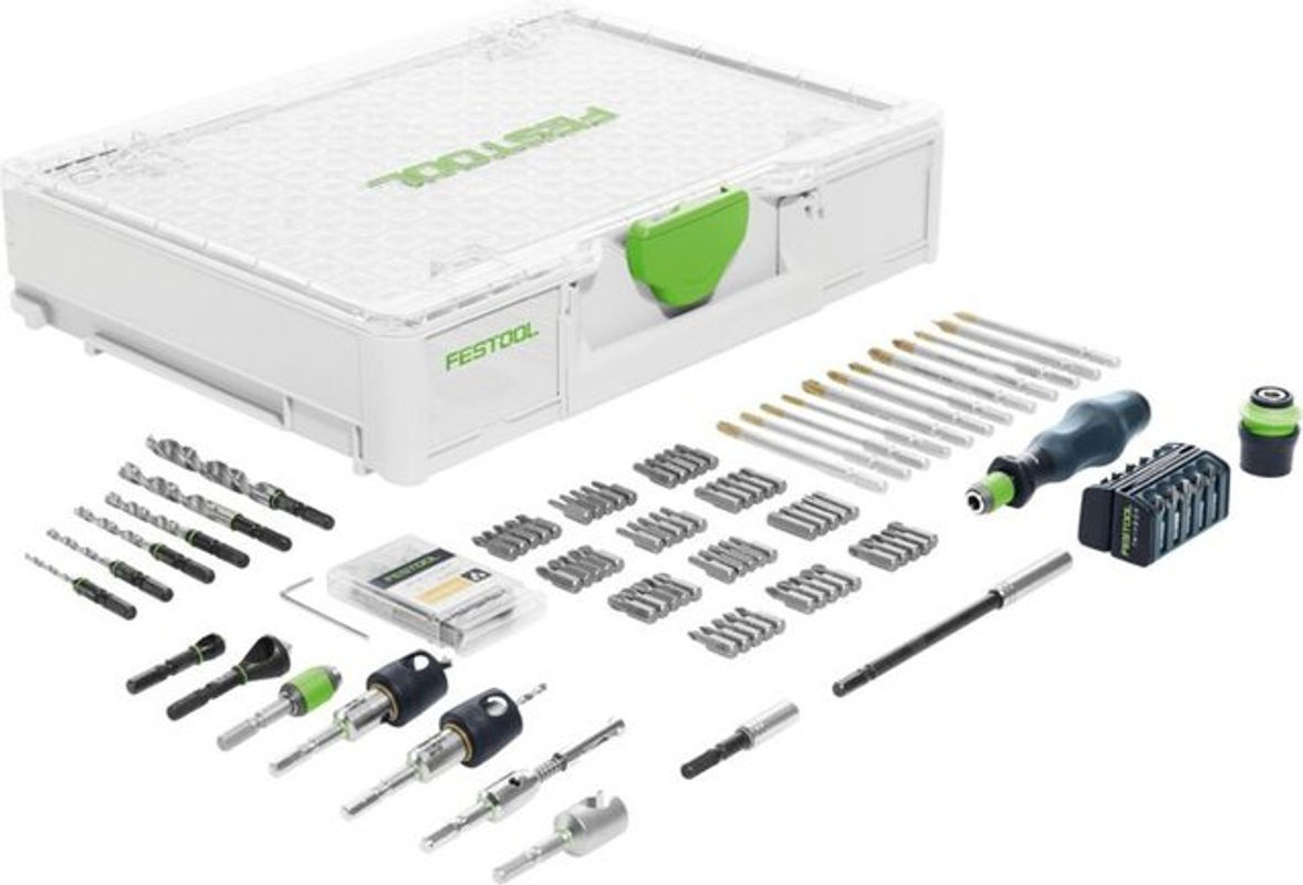 Festool SYS3 M 89 ORG CE-SORT Montagepaket mit Bohrer- und Schraubendreherbits sowie Carbide-Spitzen - Bild 2