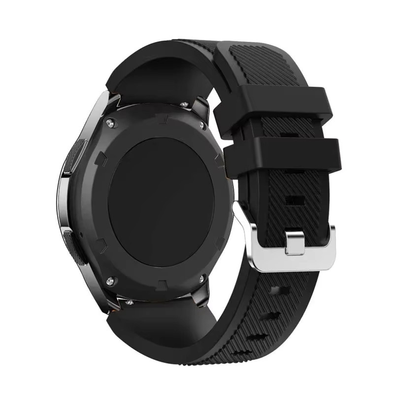 CAOWTAN Uhrenarmband Silikon, Schwarz, Unisex, 20mm 22mm - Bild 3