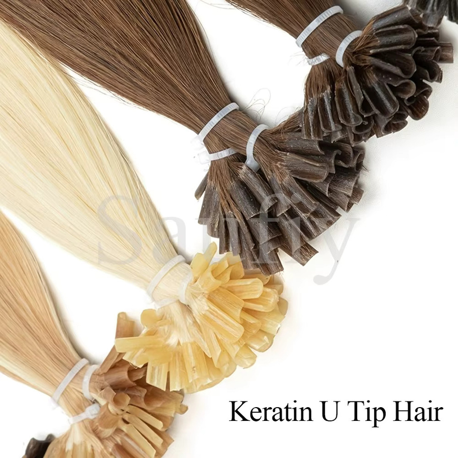 isheeny Haarverlängerungen Echthaar, Balayage Braun, Gerade, Kapseln - Bild 3