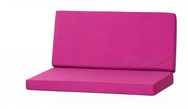 Setgarden Techno Gartenkissen für Polyrattan Möbel, 1-teiliges Kissen für 2-Sitzer Gartensofa, Farbe: Rose, B/T/H: 130 x 60 x 50 cm - Bild 1