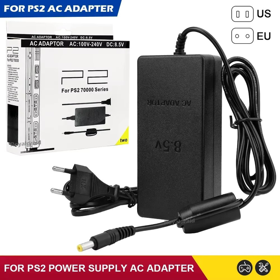 HeroAngel Netzteil für PS2 Slim 7000 Serie Spielkonsole, AC-Adapter Ersatz mit Barrel Plug, Schwarz - Bild 3
