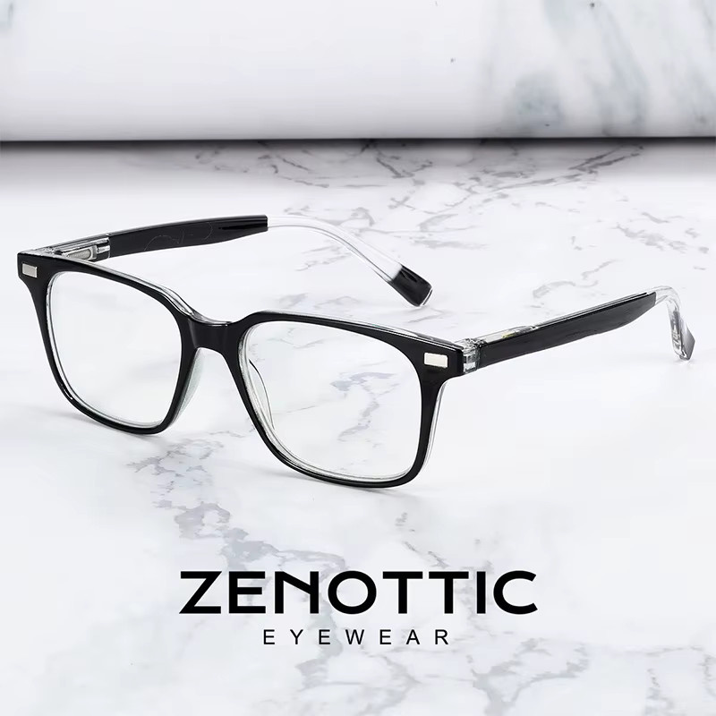 ZENOTTIC Korrektionsbrille Square, Vollrand, Kunststoff, Schwarz, Herren - Bild 2
