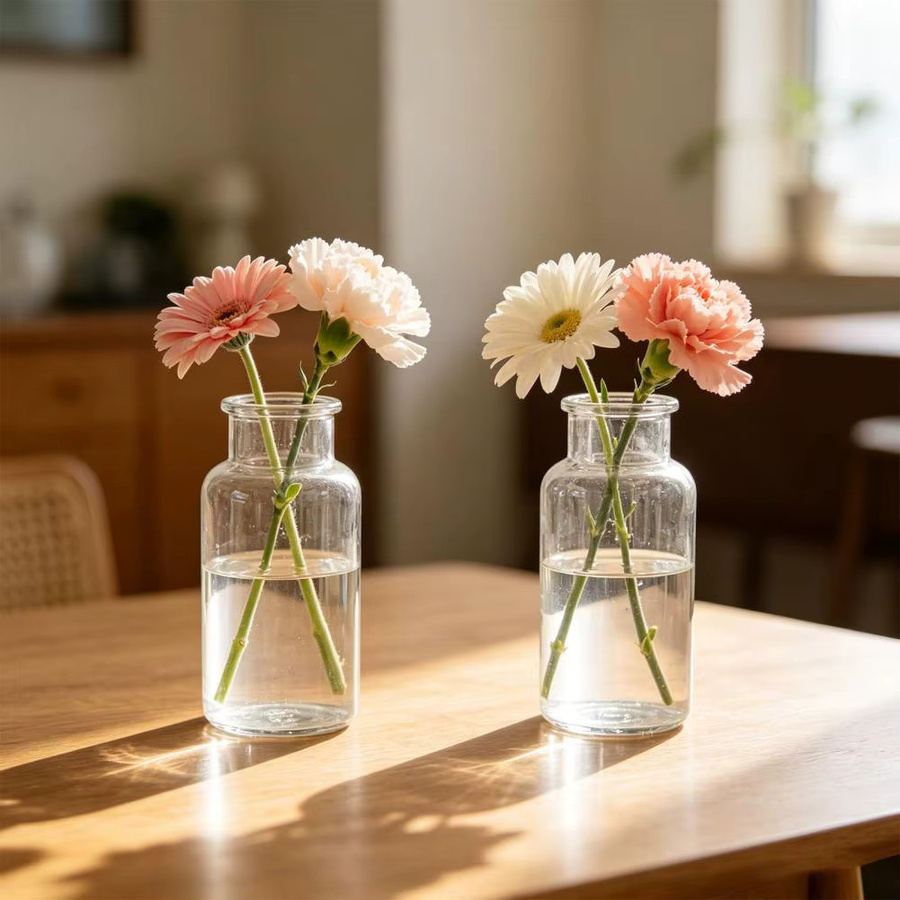 Dekorative Glas-Knospenvase von BLUELANS in Transparent, minimalistisches Design für Tischdekoration und Hochzeiten - Bild 4
