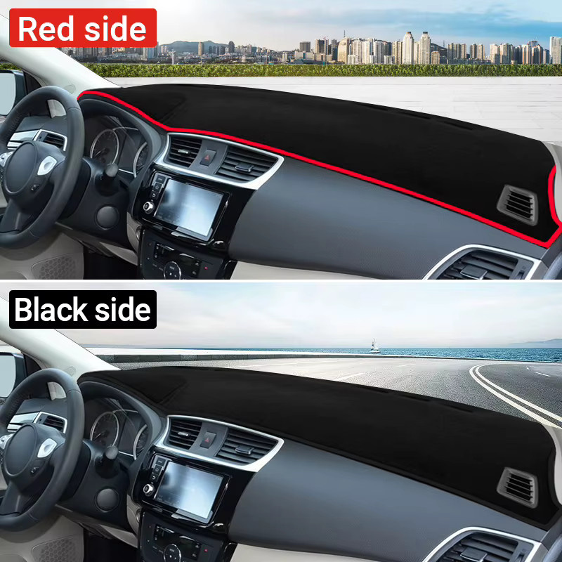 YaLumei Dashboard Abdeckung für Nissan Sentra B17 Sylphy 2013-2019, Anti-UV Schutzmatte in Schwarz - Bild 5