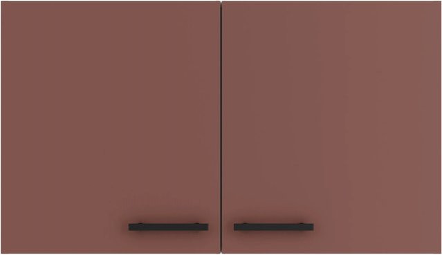 OPTIFIT Nizza407 Küchen-Oberschrank in Rostrot mit modernem Design und melaminbeschichteter Oberfläche, Breite: 100 cm - Bild 1