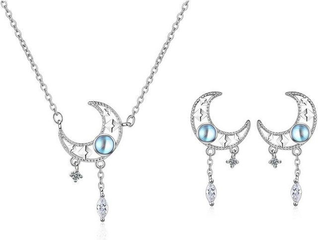 Allbestart Schmuckset 925 Silber, Zirkonia, Damen, Weiß - Bild 1