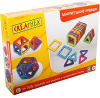 VEDES Magnetische Formen Baukasten, 34-teiliges Set, bunt