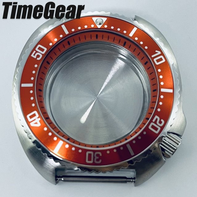 AETEEY Uhrengehäuse Edelstahl, Orange, 44 mm - Bild 1