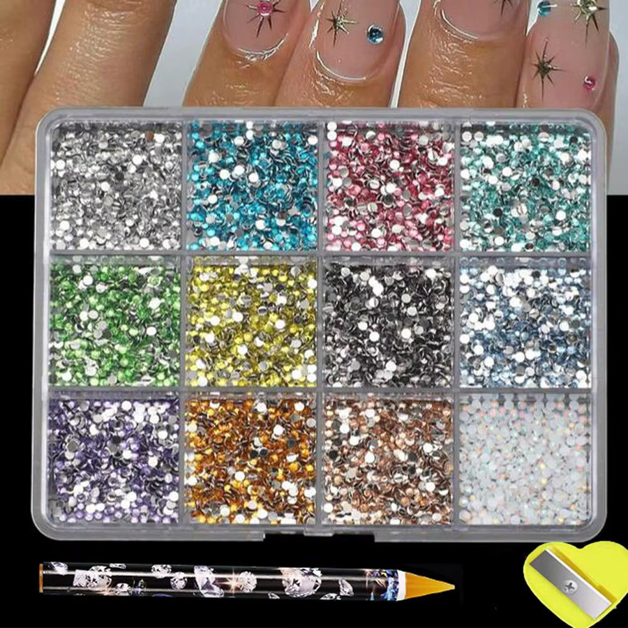 MAFANAILS Nagelkunst-Strass, 2mm, Glänzend, Unisex - Bild 2