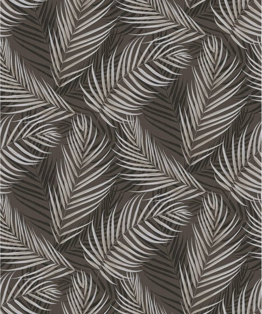 Erismann Vliestapete Guido Maria Kretschmer Fashion for Walls 3 Palmblätter in Braun mit botanischem Design und FSC-Zertifizierung - Bild 1