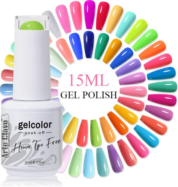 Arte Clavo Nagel-Gel-Lack, Rosa, Glänzend, 15 ml - Bild 1