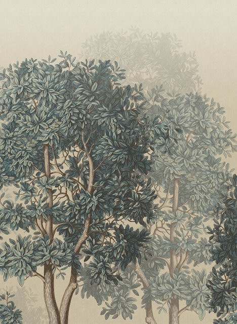 Sandberg Mural Charles Tapete Botanical in Blue und Green aus Vlies - Bild 1