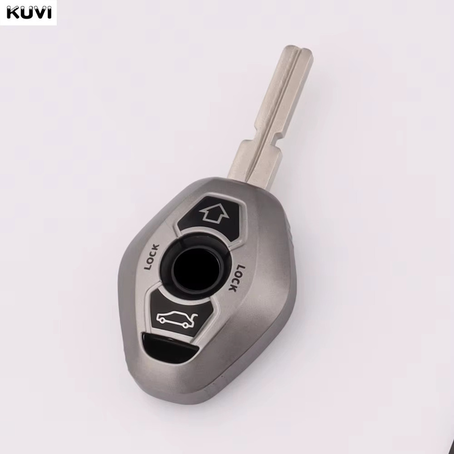 Kuvi TPU Schlüsselhülle in Gun Grey für BMW X3 X5 Z3 Z4 3 5 7 Serie E38 E39 E46 E83 - Bild 3