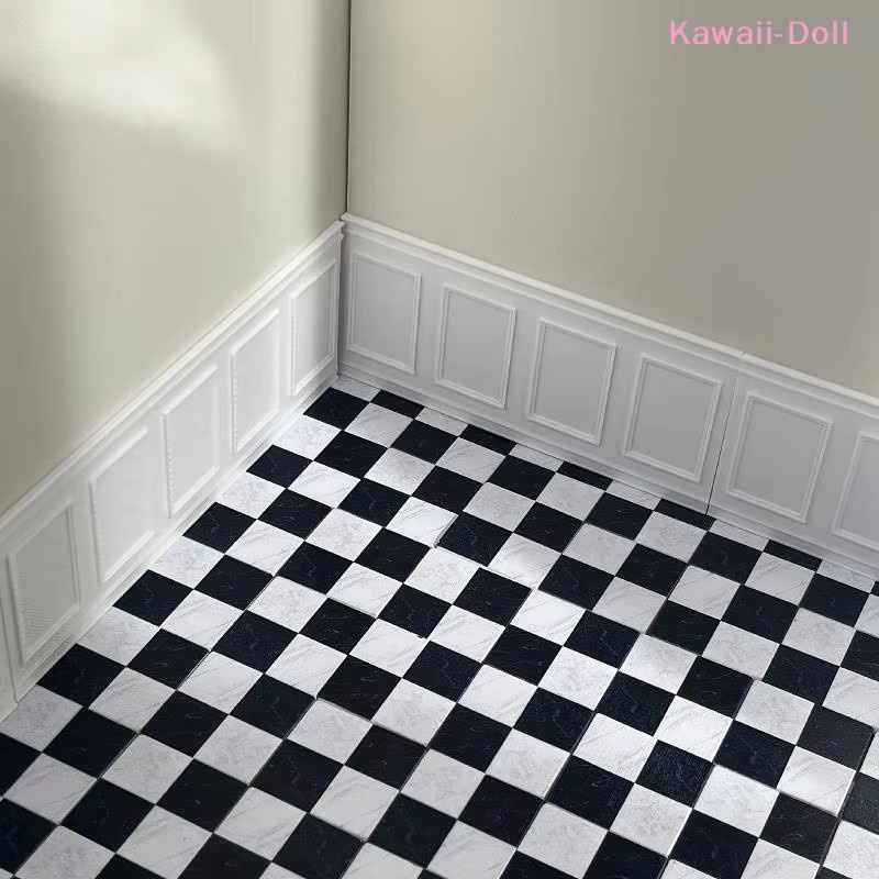 DIAPER&CORED Wandverkleidungspanel für Puppenhäuser, Zubehör, Weiß, Kunststoff, 1-teiliges Set - Bild 1