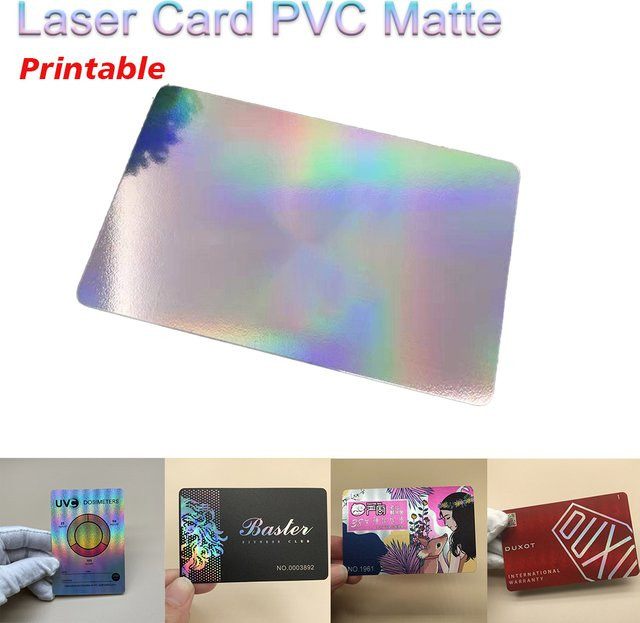 10 Stück PVC Laser Visitenkarten in Matt-Optik, lackierbare Flash-Visitenkarten in Multicolour - Bild 1