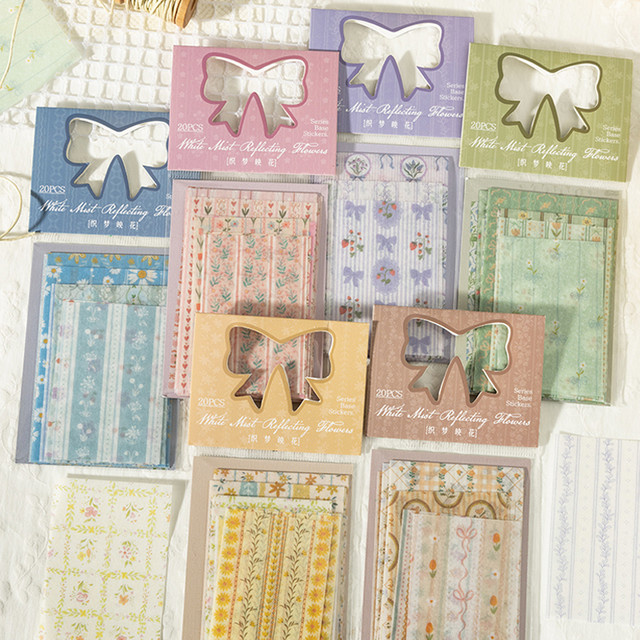 Mr. Paper 3er-Pack florale Traumaufkleber in Multicolour für Scrapbook und Tagebuch - Bild 1