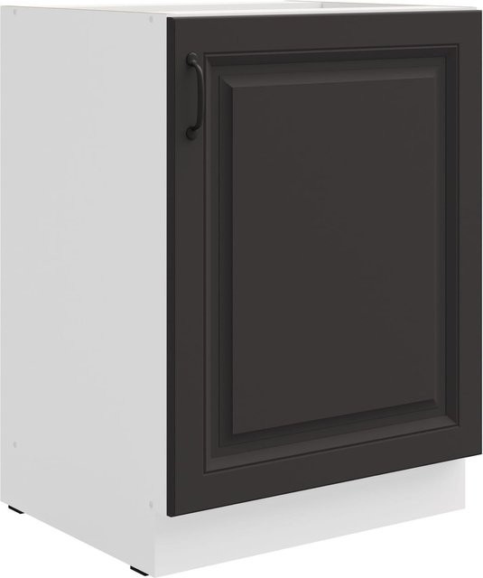 Unterschrank Stilo in Grau Matt für deine Landhaus-Einbauküche, Breite: 60 cm - Bild 1