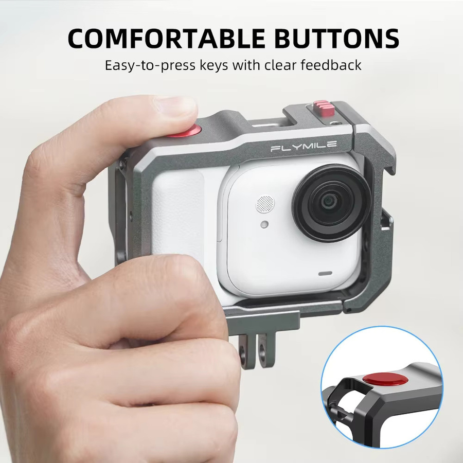 Flymile Metallkäfig Schutzrahmen aus Aluminiumlegierung für Insta360 GO Ultra Kamera - Bild 4