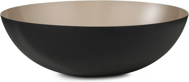Normann Copenhagen Krenit Servierschale aus Keramik in Schwarz und Braun - Bild 1