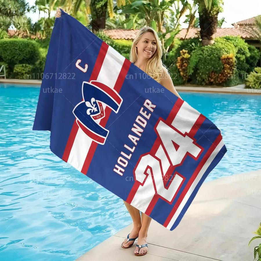 HOLLANDER Hockey Strandtuch Heated Rivalry, schnelltrocknend, weiß/mehrfarbig, B: 40 cm, H: 60 cm - Bild 5