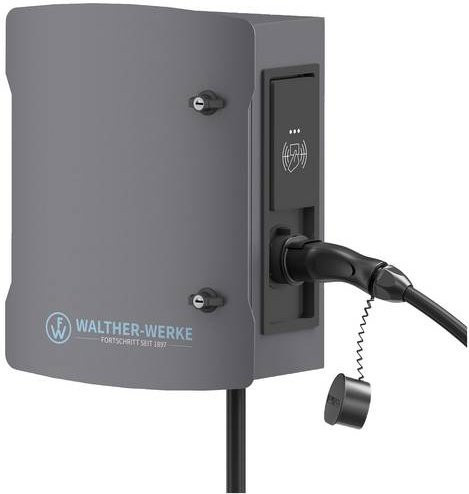 Walther Werke Wallbox smartEVO 22 Typ 2 Mode 3 32A 22kW mit RFID in Grau - Bild 1