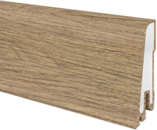 Döllken Profiles Hartschaumleiste Modern 60 Refined Oak, Farbe: Braun, H x B: 60 mm x 17 mm, Länge: 2500 mm - Bild 1