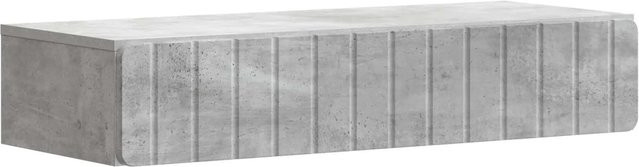 vidaXL Wandmontierter Beistelltisch in Betongrau, modern und rechteckig, B/T/H: 87,5 x 34,5 x 17 cm - Bild 1