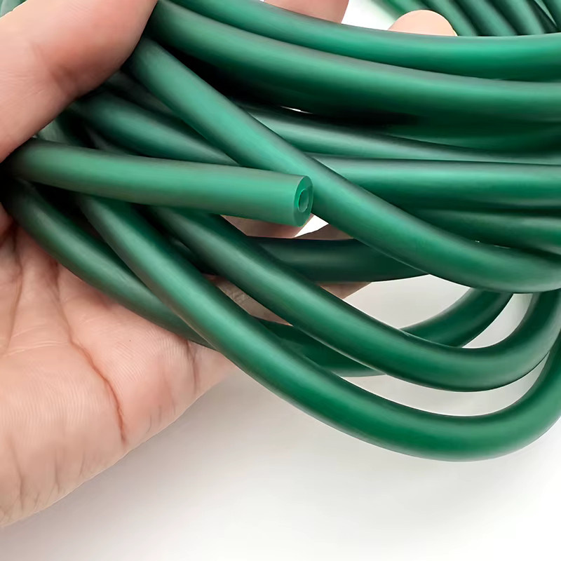 Hochelastischer Naturlatex-Gummischlauch in Grün für DIY-Schleuderkatapulte mit Innendurchmesser 1,6 mm - Bild 4