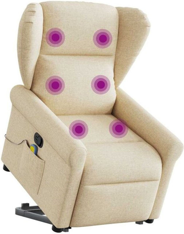 vidaxl Relaxsessel mit Aufstehhilfe aus Stoff in Beige - Bild 1
