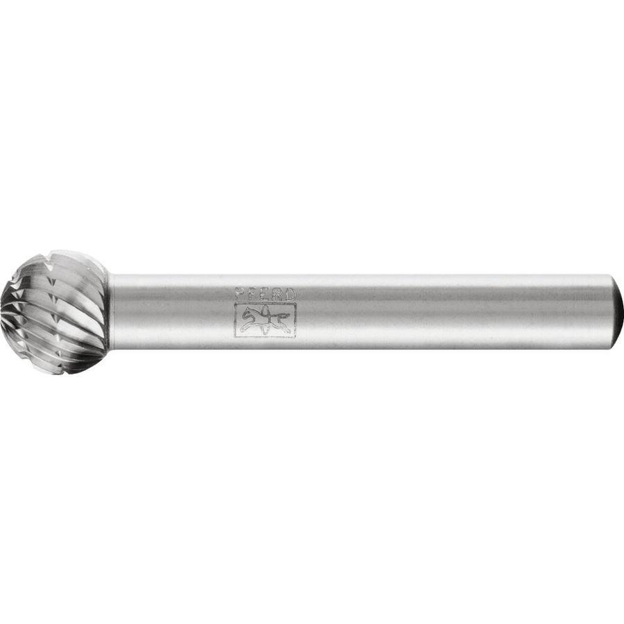 PFERD HSS Frässtift Kugelform Silber, Durchmesser: 10 mm, Arbeitslänge: 9 mm, Schaftdurchmesser: 6 mm, Gesamtlänge: 49 mm - Bild 2