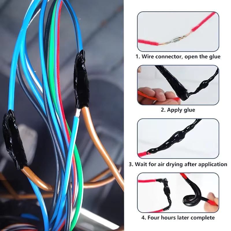 DViva Flüssiges Isolierband wasserdichtes Reparaturgummi für Kabel und Metallschweißkleber 50 ml bis 300 ml - Bild 6