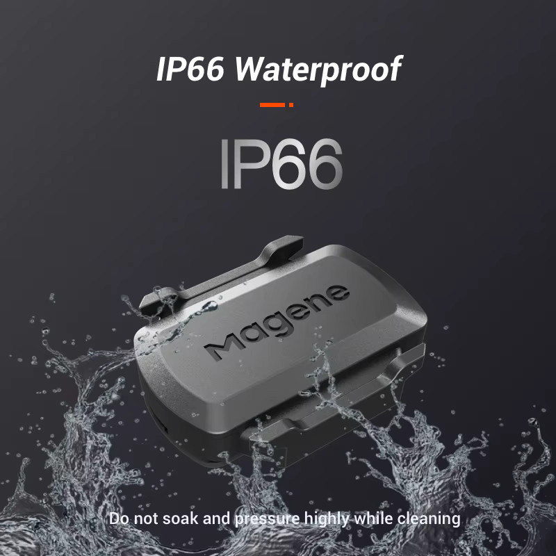 Magene S3+ Trittfrequenzsensor und Geschwindigkeitssensor in Schwarz mit ANT+ und Bluetooth Kompatibilität für Garmin IGP und Bryton Fahrradcomputer - Bild 2