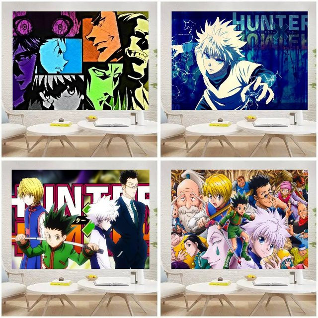 Mesuca Hunter X Hunter Anime Party Dekoration Banner für Kindergeburtstage, Mehrfarbig, Rechteckig - Bild 1