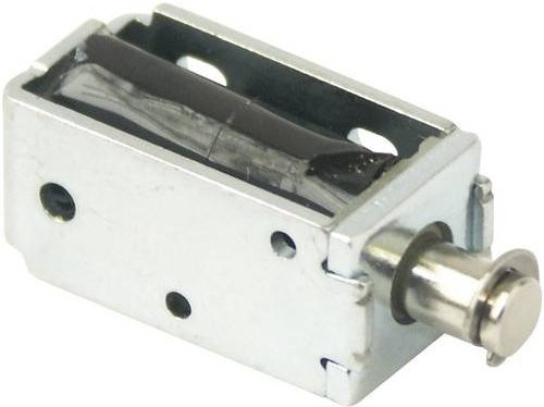 RED MAGNETICS Hubmagnet ITS-LS-1008-Z-24VDC in Silber, 24 V/DC, 0.8W, ziehend 0.01 N/mm bis 0.9 N/mm - Bild 1