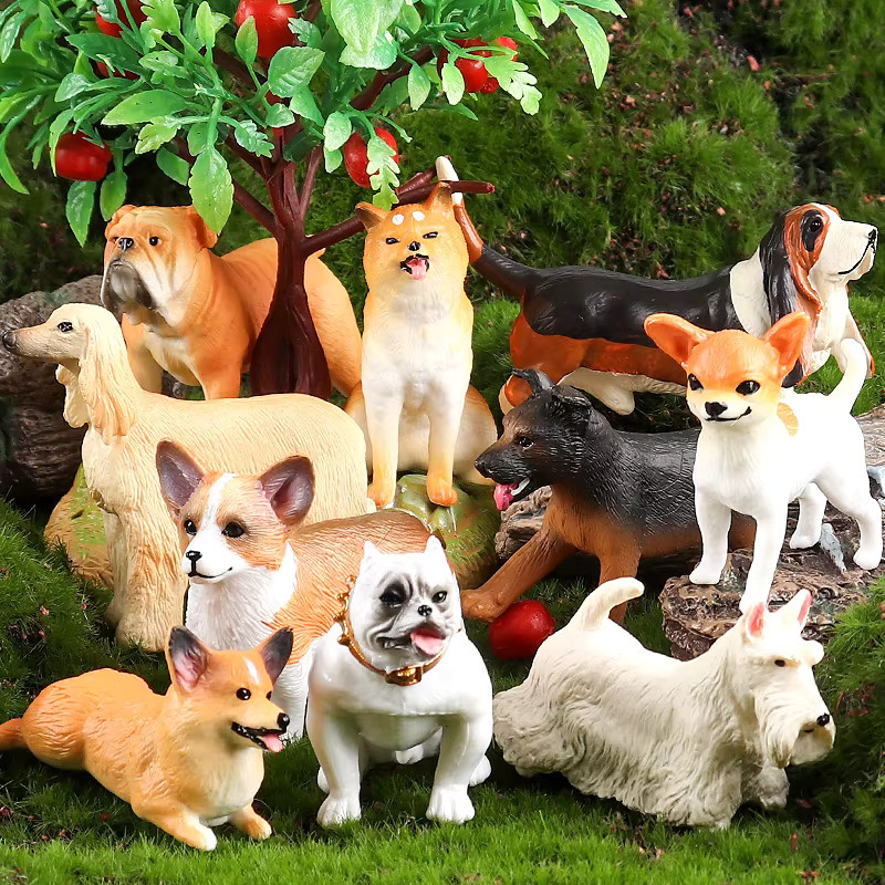 Oenux Hundetiere Welpenfiguren, Kunststoff - Bild 3