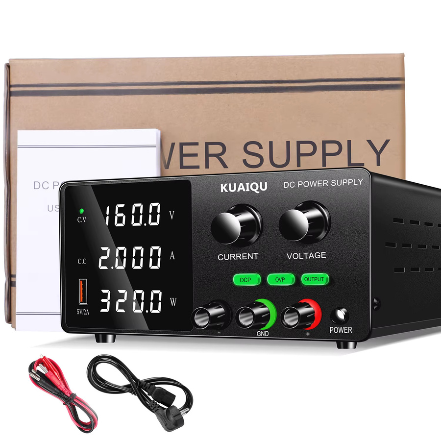 KUAIQU Einstellbares DC-Netzteil 320W Labornetzteil mit Spannungsregler 30V/60V in Schwarz - Bild 7