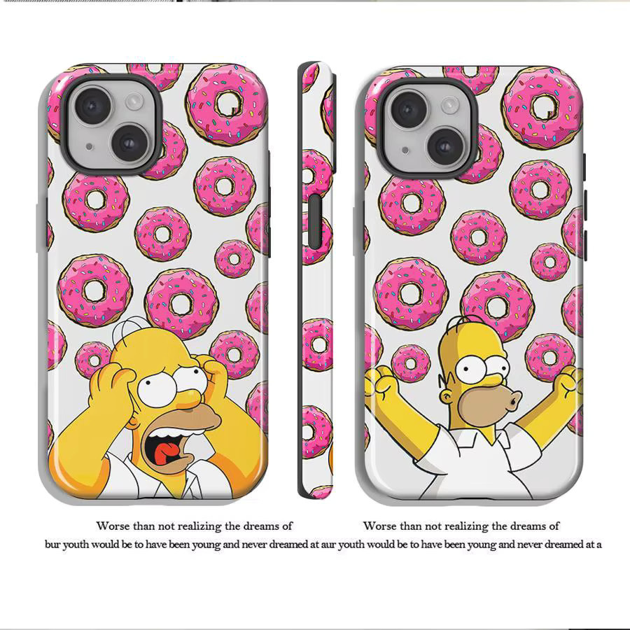 The Simpsons Donut Schutzhülle für Apple iPhone Modelle in Multicolour - Bild 1