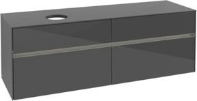 V&B Waschtischunterschrank Collaro in Anthrazit mit LED-Beleuchtung B/T/H: 160 x 54,8 x 50 cm - Bild 1